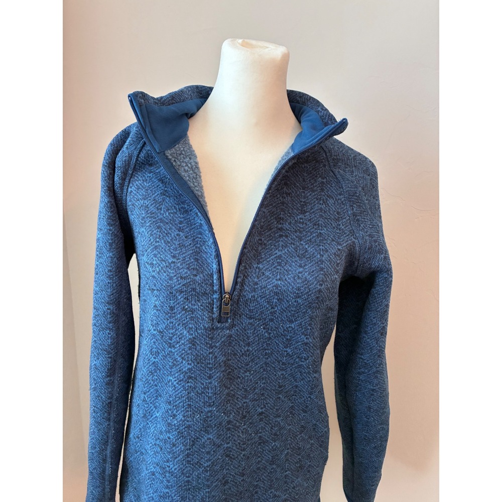 Stormpack Quarter Zip Pullover Jacket Women's‎ XS Blue Cozy Fleece Lined